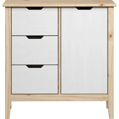 Abbildung von INTER FURN Kommode &quot;Latera&quot;, (1 St.), Massivholz / Klarlack matt, Kiefer, B/H/T: 78 x 79 39 cm
