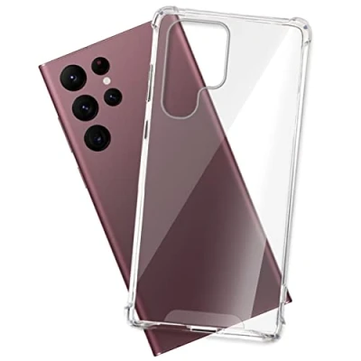 Abbildung von mtb more energy® Case Soft Armor kompatibel mit Samsung Galaxy S22 Ultra 5G (SM S908, 6.8&#039;&#039;) verstärkte Ecken Kameraschutz 1,5mm TPU Schutz Hülle Cover Handyhülle