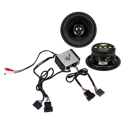 Abbildung von ESX QXE120 + QS Two ISO 12cm Koax Lautsprecher Endstufe kompatibel mit Mercedes Benz W124