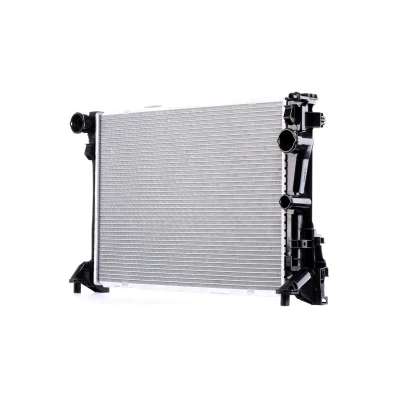 Abbildung von AKS DASIS 120104N Kühler, Motorkühlung Aluminium für Fahrzeuge mit/ohne Klimaanlage 640 438 32 Automatikgetriebe Kühlrippen gelötet