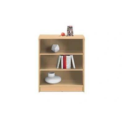 Abbildung von Regal Bücherregal OPTIMUS, B 72 cm, H 86 braun Buchedekor, 2 höhenverstellbare Einlegeböden