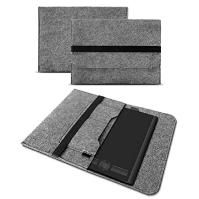 Abbildung von UC Express Sleeve Hülle kompatibel mit GAOMON M10K PRO Tasche Filz Stifttablett Cover Zeichentablett Case, Farbe:Grau