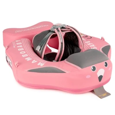 Abbildung von HECCEI Schwimmhilfe Baby Mambobaby Nicht aufblasbarer Schwimmring 3 24 Monate, Hautfreundlicher Schwimmreifen Perfekte Schwimmtrainer Swimming Float für Kinder