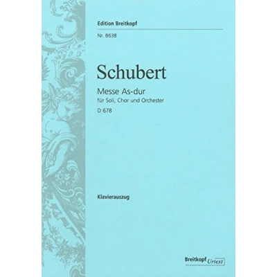 Abbildung von Messe As dur D 678 Breitkopf Urtext Klavierauszug (EB 8638)