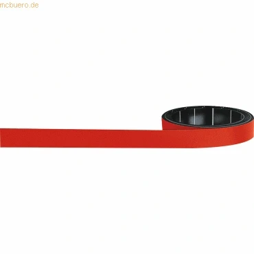 Abbildung von Magnetoplan Magnetband 1261006 1mx10mm rot