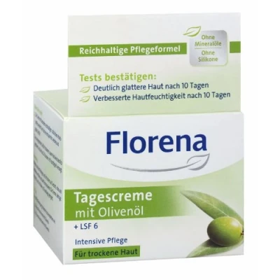Abbildung von Florena Tagescreme mit Olivenöl Intensive Pflege für trockene Haut 50 ml