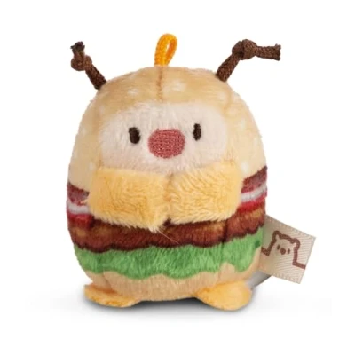 Abbildung von NICI My Mochi Kuscheltier Marienkäfer Dozz Hamburger 5cm beige Stofftier aus weichem Plüsch, niedliches Plüschtier zum Kuscheln und Spielen, für Kinder &amp; Erwachsene, tolle Geschenkidee
