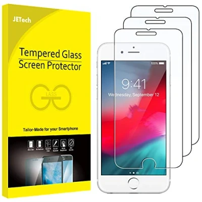 Abbildung von JETech Schutzfolie Kompatibel mit iPhone 8 Plus, 7 6s Plus und 6 5,5&quot;, panzer schutz Gehärtetem Glas, 3 Stück
