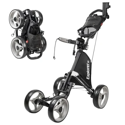 Abbildung von Caddytek Explorer V8 Silber Golf Push Cart, Einheitsgröße