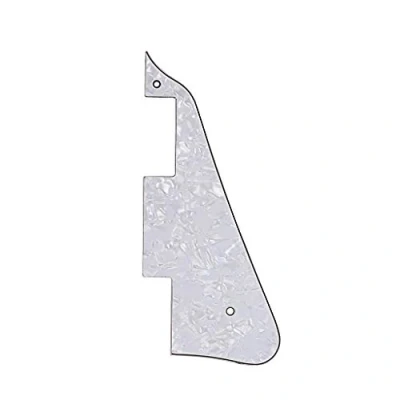 Abbildung von Alnicov 3 lagiges Schlagbrett für Gibson Les Paul Pickguard Ersatz, Perlweiß