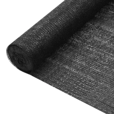 Abbildung von vidaXL Zaunblende Tennisblende Sichtschutz Zaun Netz Schattier Gewebe Windschutz Schattiernetz Garten Balkon Terrasse Schwarz 1x25m HDPE 75g/m²