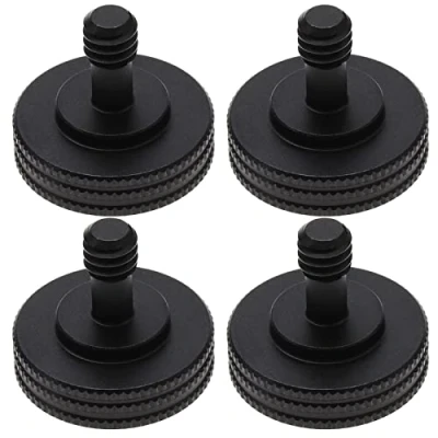 Abbildung von the Lord of Tools 4 Stück Rändelschrauben Stativschrauben Kamera Schnellverschluss 1/4 Zoll Schraube Stativ Bolt Adapter L Halterung für Stative Recorder Camcorder Kameras