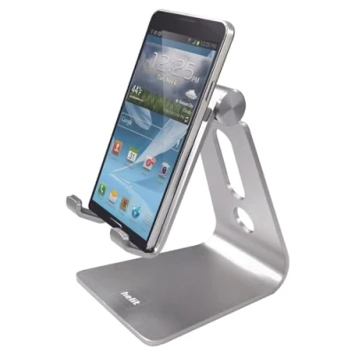 Abbildung von HELIT 1 Handyständer &quot;the lite stand&quot; Alu 7,4x7,9x10cm silber Smartphone Halterung