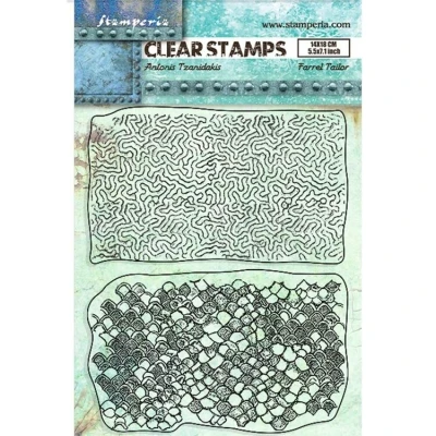 Abbildung von Stamperia Songs of the Sea Clear Stamps Double Texture (WTK183)