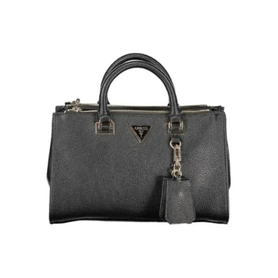 Abbildung von Guess Cresidia Status Satchel Handtasche, Damen, Größe: One Size, Black