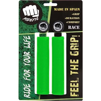 Abbildung von Ridefyl Bike Handlebar Grips Fahrradgriffe, GRÜN, Einheitsgröße
