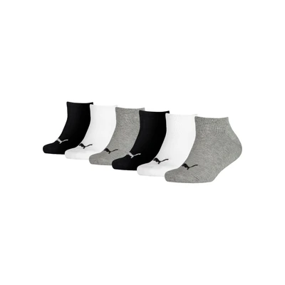 Abbildung von PUMA KIDS Invisible 6 PACK Unisex Socken für Kinder, Größe: 23 26, Grey/white/black