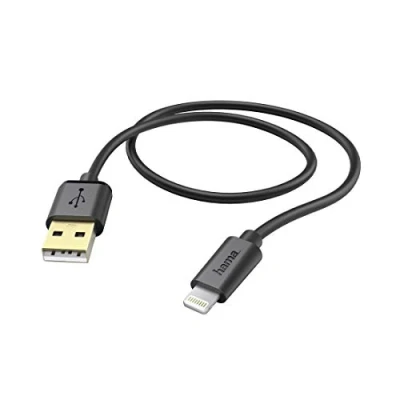 Abbildung von Hama USB Kabel für Apple iPad, Lightning, 1,5 m, Schwarz