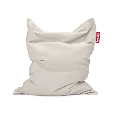 Abbildung von Fatboy Original Stonewashed Sitzsack Indoor Beanbag aus Baumwolle Sitzkissen Grey Für Erwachsene und Kinder 180 x 140 cm