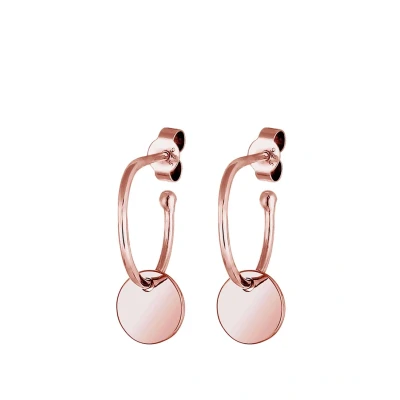Abbildung von Elli Basic Plate Trend Ohrringe roségoldcoloured, Damen, Größe: One Size, Roségold coloured
