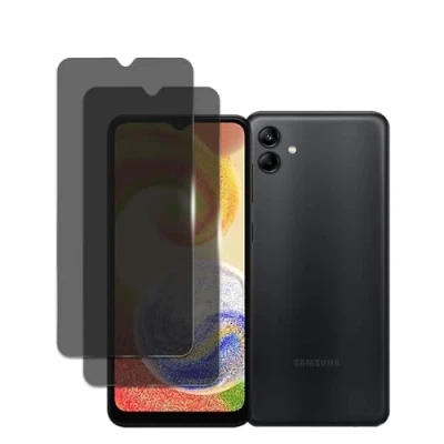 Abbildung von 2 Stück Schutzfolie für Samsung Galaxy A04, 3D Gebogene vollständige Abdeckung Schutzglas Folie, Anti Kratzer, Öl, Bläschen, Einfache Installation