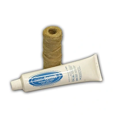 Abbildung von 123Stahl Shop Gewindedichtmittel Set: Hanf 80 g Spule Neo Fermit Dichtpaste 150