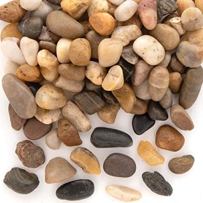 Abbildung von Baker Ross AX340 Natursteine, Steine zum Bemalen, Verzieren und Dekorieren für Kinder, 200 Stück