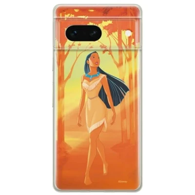 Abbildung von ERT GROUP Handyhülle für Google Pixel 7 Original und offiziell Lizenziertes Disney Muster Pocahontas 001 optimal an die Form des Handy angepasst, hülle aus TPU