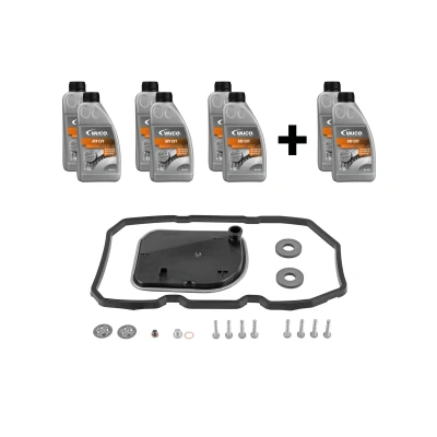 Abbildung von VAICO V30 2252 XXL Teilesatz, Ölwechsel Automatikgetriebe mit Dichtung Dichtring, Ölmenge für Ölspülung EXPERT KITS + MERCEDES BENZ: B Klasse
