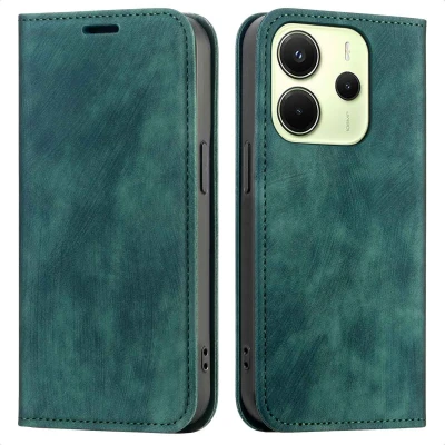 Abbildung von Xiaomi Redmi Note 14 5G Hülle Kunststoff imoshion Klapphülle Handyhülle Grün