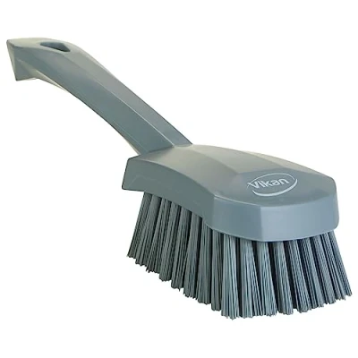 Abbildung von Vikan Hygiene Abwaschbürste Mit kurzem Stiel Harte Fasern 270mm Grau