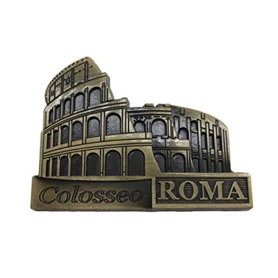Abbildung von 3D Colosseum Rom Kühlschrank Kühlschrankmagnet Roma Tourist Souvenirs Handgemachte Metall Handwerk Magnetische Aufkleber Home Küche Dekoration Reise Geschenk