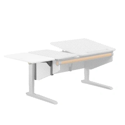 Abbildung von moll Winner Side Top, Kinderschreibtisch Erweiterung in die Breite, seitliche Ablagemöglichkeit, Weiß, Holzwerkstoff, 38cm x 70cm