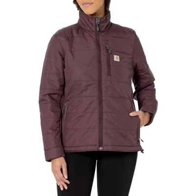 Abbildung von Carhartt Damen Rain Defender Relaxed Fit Lightweight Insulated Jacket Mantel, BlackBerry, M