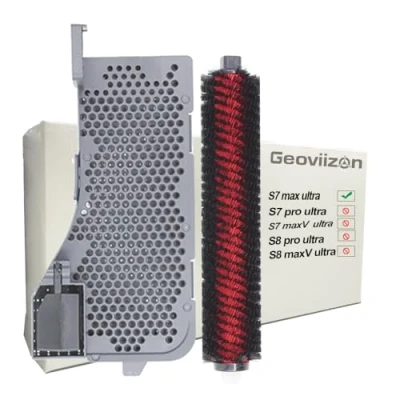 Abbildung von Geoviizon Wartungsbürste &amp; Wasserfilter Assembly Zubehör Kompatibel mit Roborock S7 Max Ultra Vollständig automatische Empty Wash Fill Dock (für Ultra)