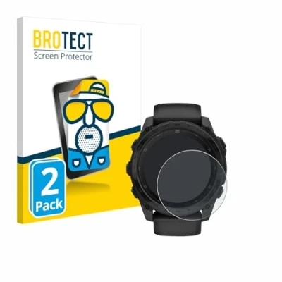 Abbildung von BROTECT Entspiegelungs Schutzfolie für Garmin Tactix 8 AMOLED (51 mm) (2 Stück) Matte Displayschutz Folie, Anti Reflex, Fingerprint