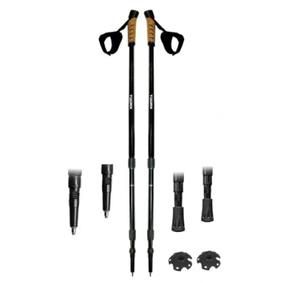 Abbildung von Gehstock Teleskopisch verstellbar Nordic Walking Leichtes Gewicht 2 Stüc