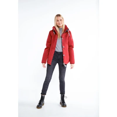 Abbildung von Schmuddelwedda Damen wattierte Winterjacke M / Dunkelrot 100% Polyester