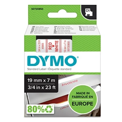 Abbildung von Dymo 45805 (S0720850) (19 mm) Rot bis weiß Tape
