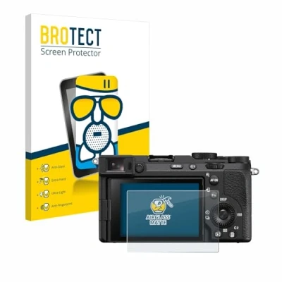 Abbildung von BROTECT Entspiegelungs Schutzglas für Sony Alpha 7CR Schutzfolie Panzer Folie Glas Matt [Extrem Kratzfest 9H, Anti Reflex, Fingerprint]