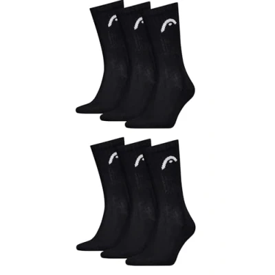 Abbildung von HEAD Herren Crew Sportsocken im 6er Pack (39 42, Black)