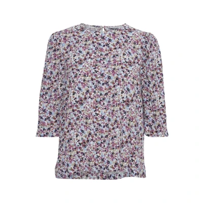Abbildung von b.young Byjosa Oneck Bluse, Damen, Größe: 36, Red violet mix