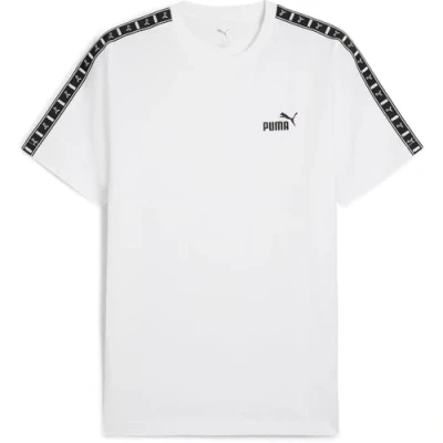 Abbildung von Puma TAPE TEE Tshirt print, Herren, Größe: Medium, white