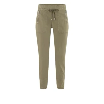Abbildung von MAC Jeans EASY Stoffhose, Damen, Größe: 38, Oliv