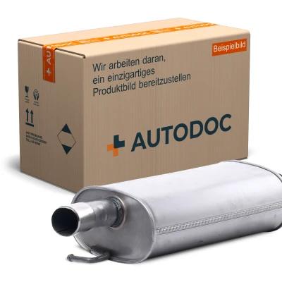 Abbildung von HELLA 8LD 366 034 991 Endschalldämpfer hinten mit Anbauteilen RENAULT: THALIA 2