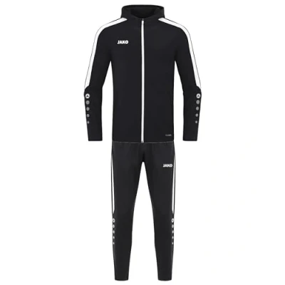Abbildung von JAKO Kinder Trainingsanzug Polyester Power mit Kapuze, Schwarz, 128