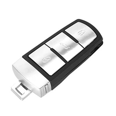Abbildung von Autoschlüssel Ersatz Fernbedienung Schlüssel Für Cle VW Volkswagen Bora Cady Golf Jetta Passat Polo Sharan Tiguan Touran Flip mit 3 Tasten Klinge Phonillico®