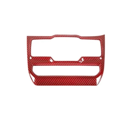 Abbildung von Auto Innendekoration Für Jeep Wrangler JL JLU 2018 2023 Gladiator JT Carbon Fiber Fenster Control Panel Trim Abdeckung Innen Dekoration Zubehör Innenraum(Red Fiber)