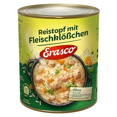 Abbildung von Erasco Reistopf mit Fleischklößchen 800G