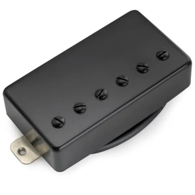 Abbildung von Musiclily Pro LP CMHA Alnico 5 Covered Humbucker Tonabnehmer Steg Pickup 16K für Style E Gitarre, Schwarz